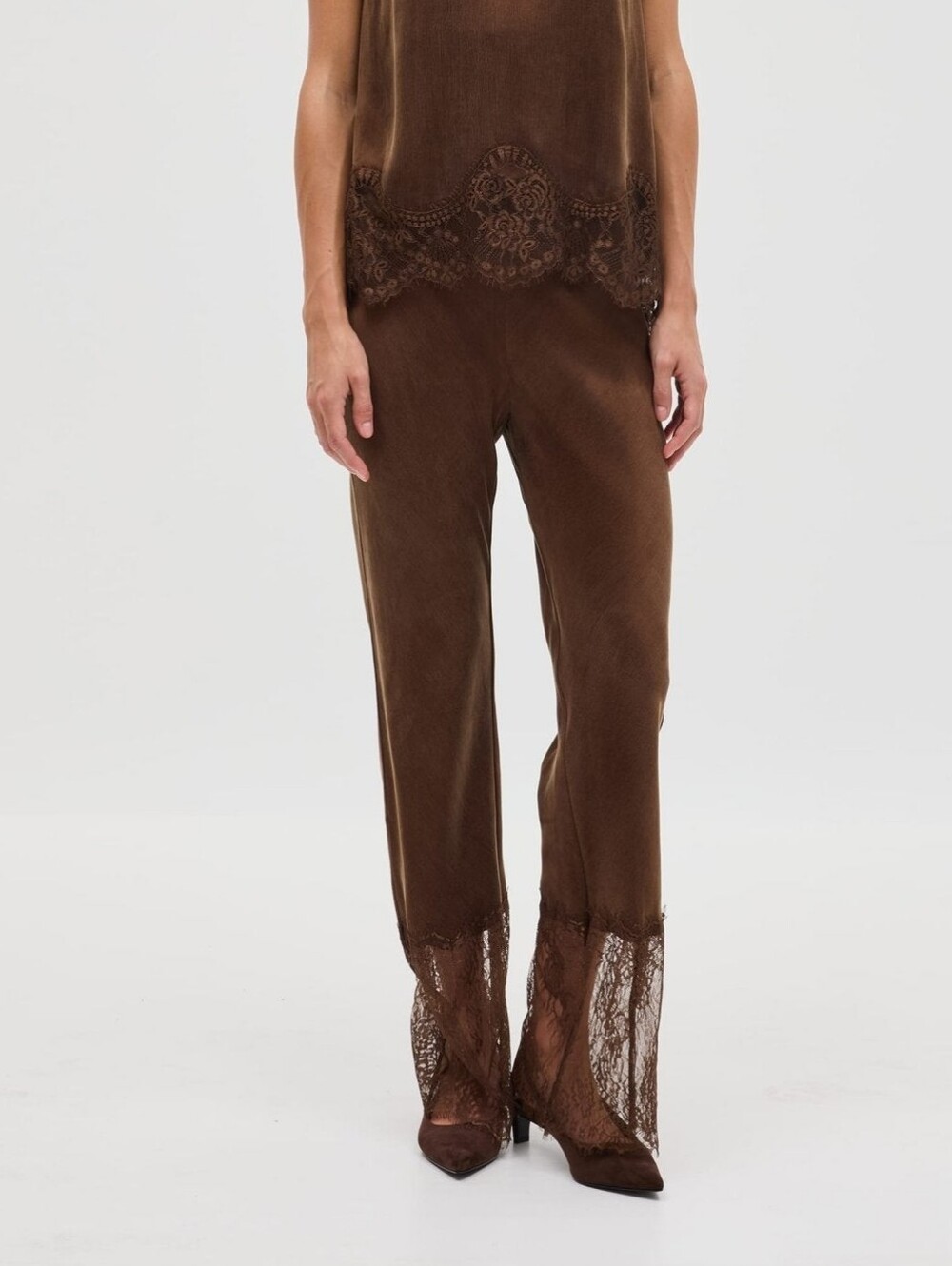 Third Form VISIONS LACE PANT | CHOCOLATE